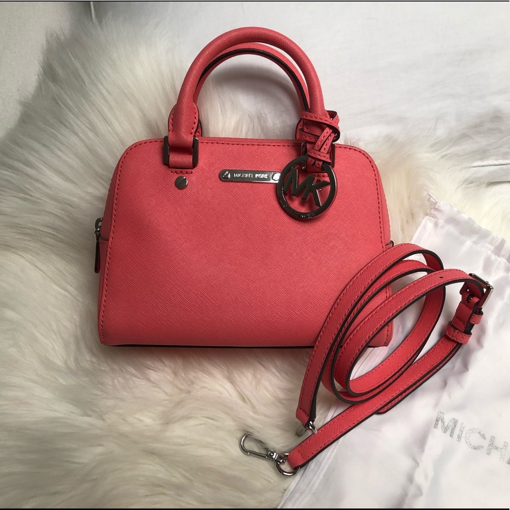 Michael Kors Small Pink Satchel Bag